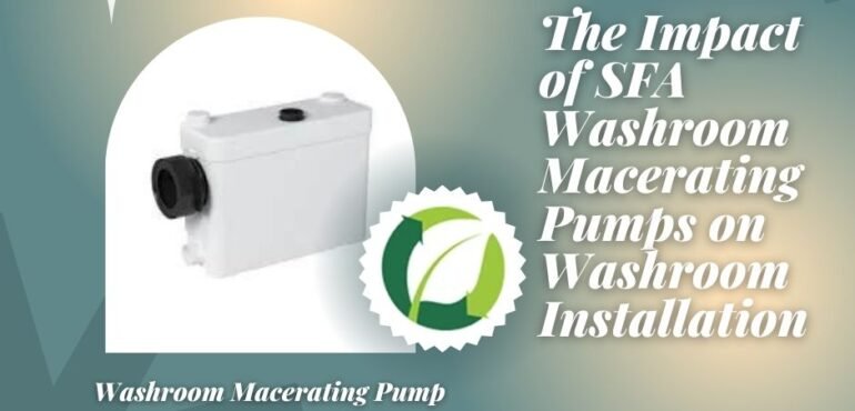 washroom macerating pump